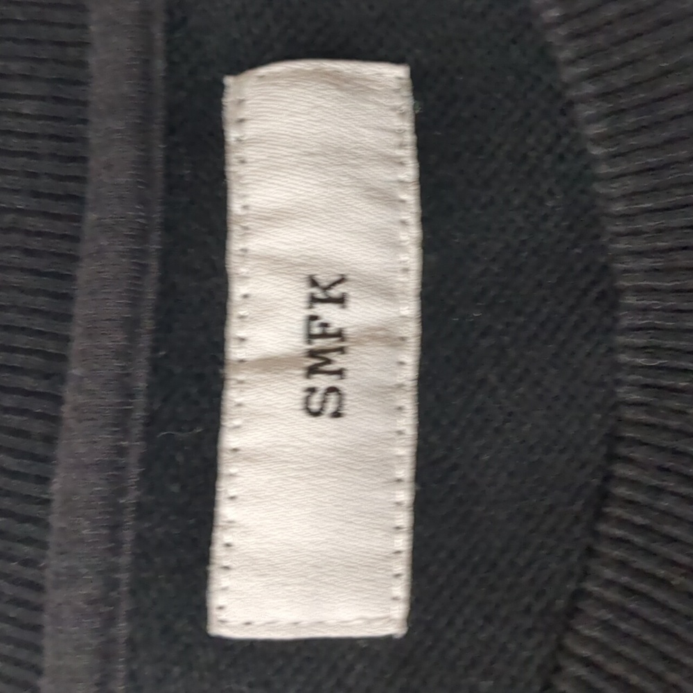 SMFK cross logo Black sweatshirt Size Small - Picture 6 of 7